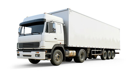 Truck isolated on white or transparent background
