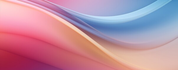 Pastel tone goldenrod pink blue gradient defocused abstract photo smooth lines