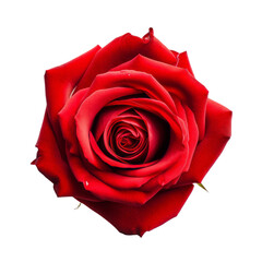 Realistic Red Rose Flower In the Garden