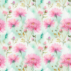 seamless pattern with flowers