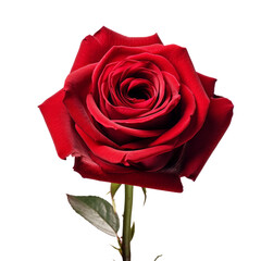 Dark Red Rose Realistic Flower Passion And Love