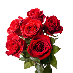 Fototapeta premium Realistic Flower Bouquet Of Red Rose