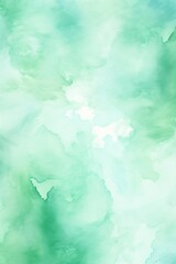 Mint watercolor abstract background
