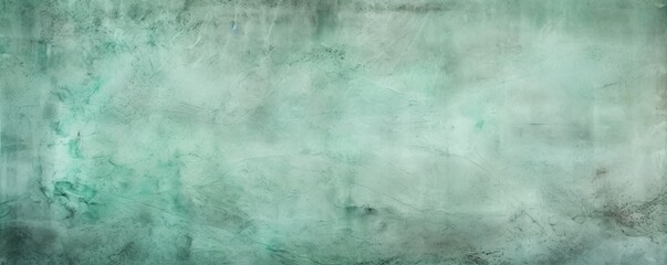 Obraz na płótnie Canvas Mint Green background on cement floor texture 