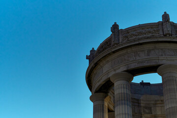 temple monument of ancona in italy at sunset