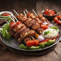 Middle Eastern style kebab