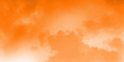 Abstract background with orange watercolor texture background. vintage orange sky and cloudy background .hand painted vector illustration with watercolor design .