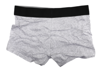 Men underwear isolated on white background 