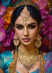 Fototapeta premium glamorous bollywood bride