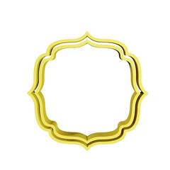 golden frame with ornament