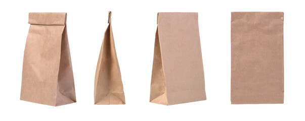 Brown paper bag packaging template