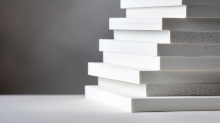 Pile of Gypsum Boards Geared Up for Efficient Construction and Installation