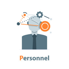 Recruitment concept,Idea of employment and job interview. Recruitment manager searching. Job candidate for a start up project