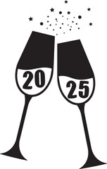 2025 champagne glass design