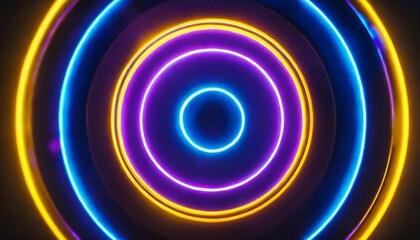 Abstract Circle Light Lines Background