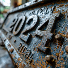 Icon Image 2024 in Iron and Mud Wallpaper Background Brainstorming Illustration Graphic Digital Art Magazine Poster Cover