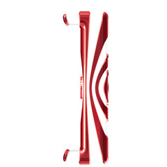 Obraz na płótnie Canvas White symbol with red thin straps