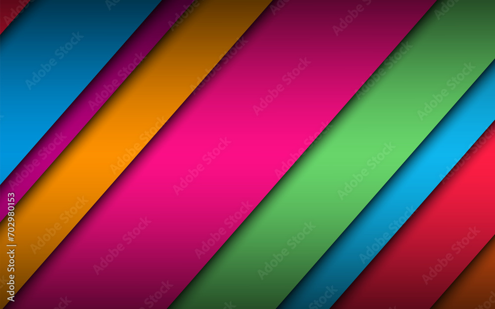 Wall mural colorful modern vector material design background. corporate template with overlapped layers for you