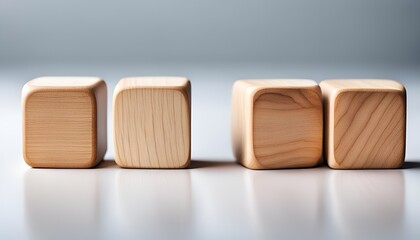 blank wooden blocks