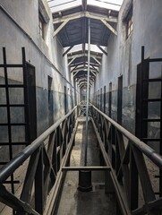 One perspective of old argentinian prison at Ushuaia.
