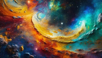 Obraz na płótnie Canvas Cosmic Palette of a Painter