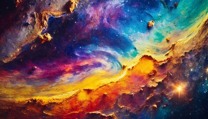 Obraz na płótnie Canvas Cosmic Palette of a Painter