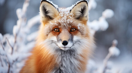 Fototapeta premium Fox in the winter