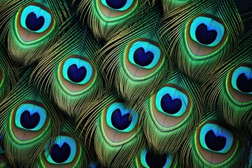 Obraz premium Peacock feathers background