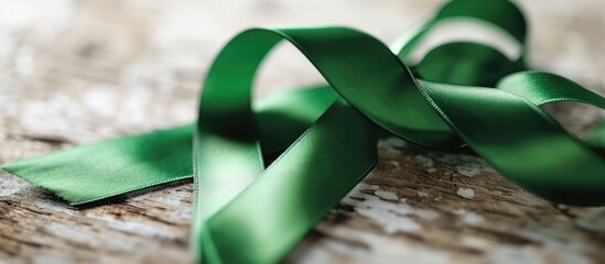 February awareness for gallbladder and bile duct cancer, represented by a green ribbon.