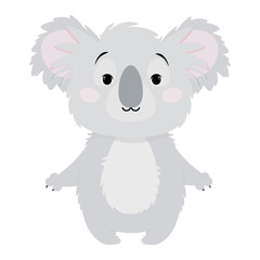 Obraz na płótnie Canvas Cute gray koala for Australia Day