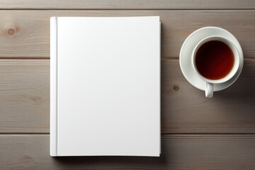 Mockup of a blank cover white book - Powered by Adobe