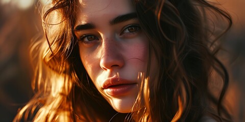 Obraz premium woman with long hair