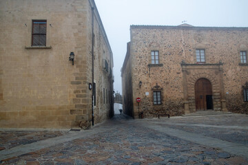 narrow street in the town