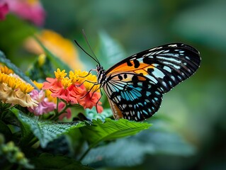 Obraz premium Butterfly on a Flower