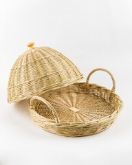 Wicker basket with lid for bread - 703000964