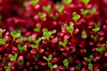 vibrant and nutrient rich microgreens  a captivating display of colors and textures