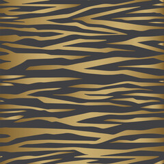 Golden abstract hand drawn line art pattern background. Luxury gold lines pattern vector design for wallpaper, textile, background.