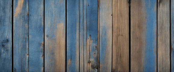 Vintage Distressed Navy Blue Wood Texture Background - Rustic Grunge Wooden Banner