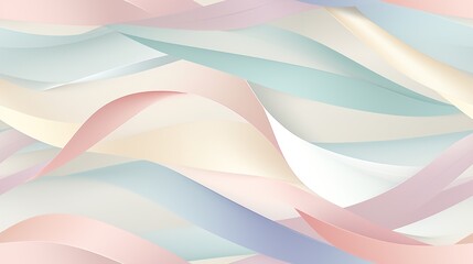  a close up of an abstract background with wavy lines in pastel shades of pink, blue, and white.