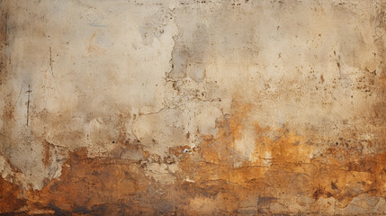 Fototapeta na wymiar Rustic Wall Peeling Off, Revealing Layers of Past Elegance