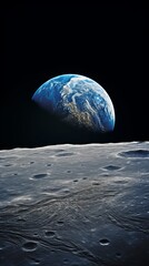 A Breathtaking View of Earth from the Moon