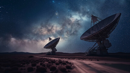 Astronomical observatory boasts twin radio telescopes revealing secrets of distant galaxies