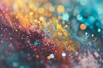 Abstract Colorful Background with Bokeh Effects