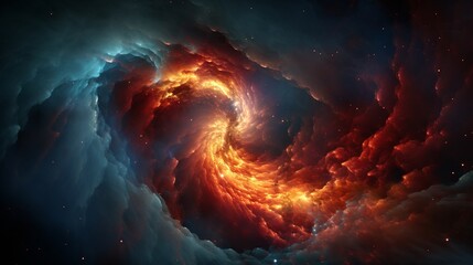 Cosmic ballet  swirling galaxies, ethereal nebulae, and radiant comets in starlit expanse