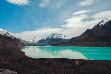 Glacier Lake, Mt Cook, Aoraki, New Zealand