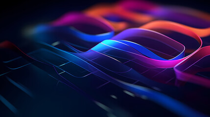 Fototapeta premium Digital technology abstract graphics poster web page PPT background, abstract background