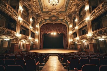 Elegant classical music concert in a grand historical theater