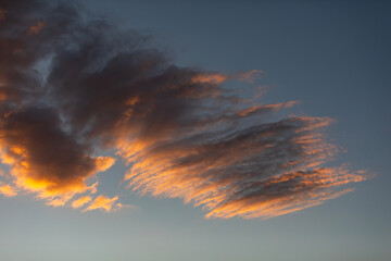 sunset clouds in the sky