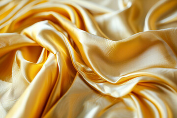 Light pale brown yellow silk satin. Gradient. Dusty gold color.