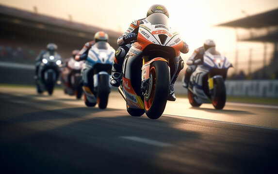 Moto GP on circuit